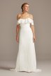 Pearl Trimmed Off-the-Shoulder Wedding Dress David's Bridal Collection WG3984