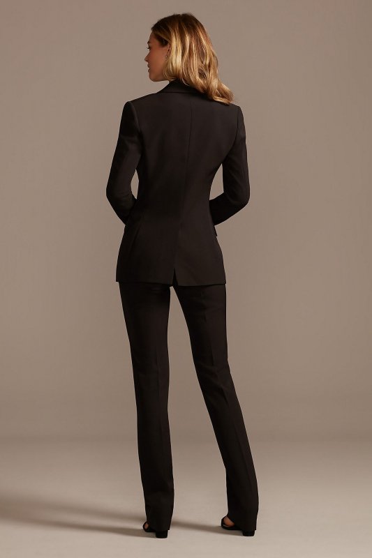 Single Button Relaxed Fit Suit Jacket David's Bridal WG3997