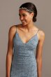 Skinny Strap Sequin Lace Stretch Dress with Slit DB Studio DS270072