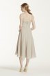 Strapless Chiffon Short Dress David's Bridal F12284