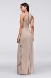 Sleeveless Long Mesh Dress with Illusion Neckline David's Bridal F15662