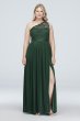 One Shoulder Long Lace Bridesmaid Dress David's Bridal F17063