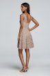 Short Sleeveless All Over Lace Bridesmaid Dress David's Bridal F18031