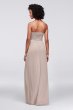 Lace and Mesh Long Strapless Dress David's Bridal F18095