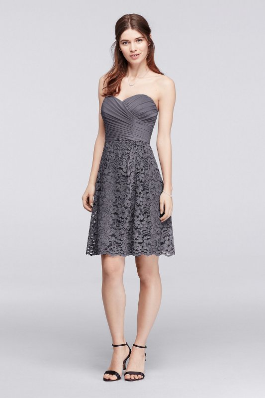 Short Sweetheart Neckline Bridesmaid Dress David's Bridal F19217