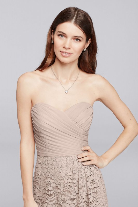 Short Sweetheart Neckline Bridesmaid Dress David's Bridal F19217