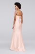 Structured Mikado Strapless Long Bridesmaid Dress David's Bridal F19279