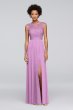 Lace Bridesmaid Dress with Long Mesh Skirt David's Bridal F19328