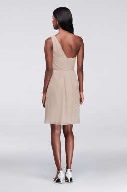 Gathered Jersey V-Neck Dress with Keyhole Back DB Studio DS270006