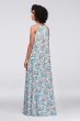 Printed Georgette Halter Bridesmaid Dress David's Bridal F19533P