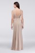 Faux-Wrap Pleated Chiffon Bridesmaid Dress David's Bridal F19585