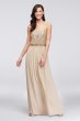 Long Sequin Blouson Bridesmaid Dress David's Bridal F19788