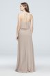 Flounced Crinkle Chiffon Halter Bridesmaid Dress David's Bridal F19920