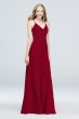 Chiffon V-Neck Spaghetti Strap Bridesmaid Dress David's Bridal F19935