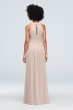 Crisscross High-Neck Mesh Bridesmaid Dress David's Bridal F19952