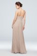 Chiffon High-Neck Pleated Skirt Bridesmaid Dress David's Bridal F19971