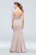 Lace and Stretch Crepe V-Neck Bridesmaid Dress David's Bridal F19978