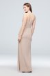 One-Shoulder Chiffon Bridesmaid Dress with Cascade David's Bridal F20011