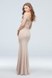 Lace Crepe Off-the-Shoulder Bridesmaid Dress David's Bridal F20035