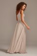 Crepe-Back Satin One-Shoulder Bridesmaid Dress David's Bridal F20099