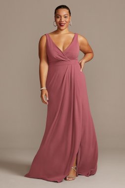 Pleated Tank Stretch Crepe Bridesmaid Dress David's Bridal F20104