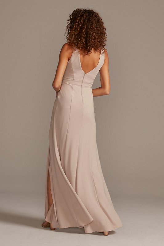 Pleated Tank Stretch Crepe Bridesmaid Dress David's Bridal F20104