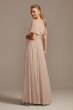 Flutter Sleeve Mesh Maternity Bridesmaid Dress David's Bridal F20167