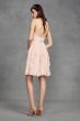 Short Chiffon Bridesmaid Dress with Cascade Skirt White by Vera Wang VW360399