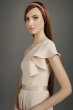 Ruffled One-Shoulder Double Cloth Bridesmaid Dress White by Vera Wang VW360447