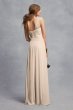 Sheer Strap One-Shoulder Sheath Bridesmaid Dress White by Vera Wang VW360454