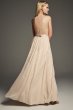 One-Shoulder Charmeuse Chiffon Bridesmaid Dress White by Vera Wang VW360460