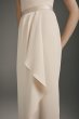 Mock-Neck Double Cloth Bridesmaid Dress White by Vera Wang VW360470