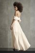 Off the Shoulder Halter Tiered Bridesmaid Dress White by Vera Wang VW360527