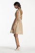 Short Satin Bridesmaid Dress with Tank Straps David's Bridal W10837