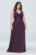 Long Bridesmaid Dress with Crisscross Back Straps David's Bridal W10974