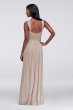 Y-Neck Long Mesh Dress David's Bridal W11173