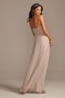 Ruffle High-Neck Chiffon Bridesmaid Dress David's Bridal W11886