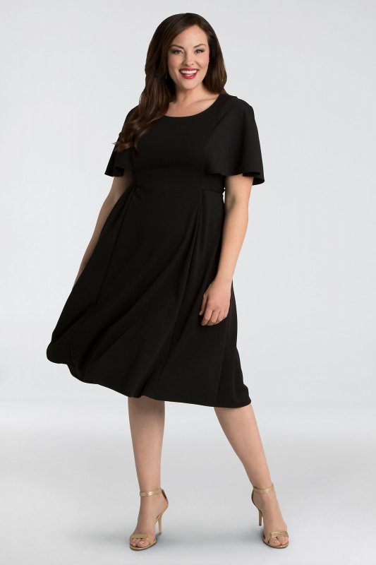 Estella Crepe Plus Size A-Line Dress Kiyonna 11172806