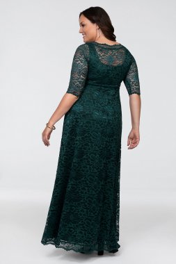 Leona Lace A-Line Plus Size Gown Kiyonna 11180902