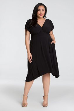 Tessa Ruched Plus Size Dress Kiyonna 11182205