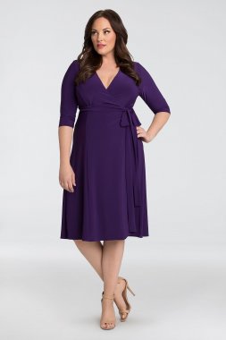 Essential Jersey Plus Size Wrap Dress Kiyonna 12131806