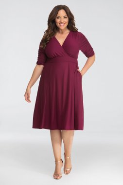 Gabriella Printed Plus Size Dress Kiyonna 12183501