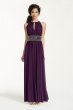 Sleeveless KeyHole Beaded Waist Jersey Dress RM Richards 1298