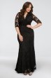 Screen Siren V-Neck Lace Plus Size Gown Kiyonna 13130902