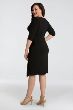 Vixen Short Ruched Plus Size Cocktail Dress Kiyonna 13162202