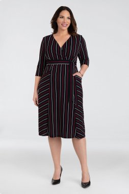 Harmony Plus Size Faux Wrap Dress Kiyonna 13183205