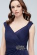 Beaded Embellishment Mesh Off the Shoulder Gown Alex Evenings 1328931