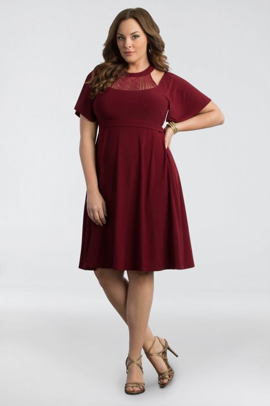 Elise Flutter Plus Size Dress Kiyonna 15162203