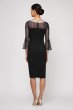 Beaded Collar Illusion Sheath Dress Alex Evenings 160146