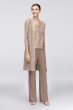 Long Lace Jacket Three-Piece Pantsuit RM Richards 1993